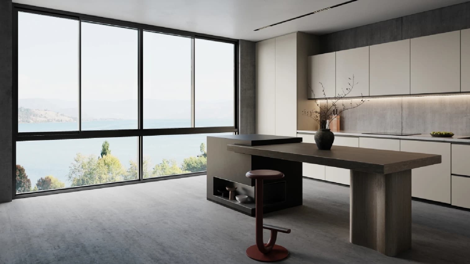128 Six-Track Slim Sliding Thermal-Break System Window