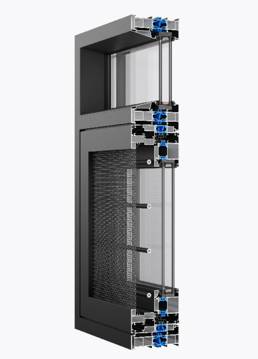 Aurora 115 Thermal-Break System Window · Product construction