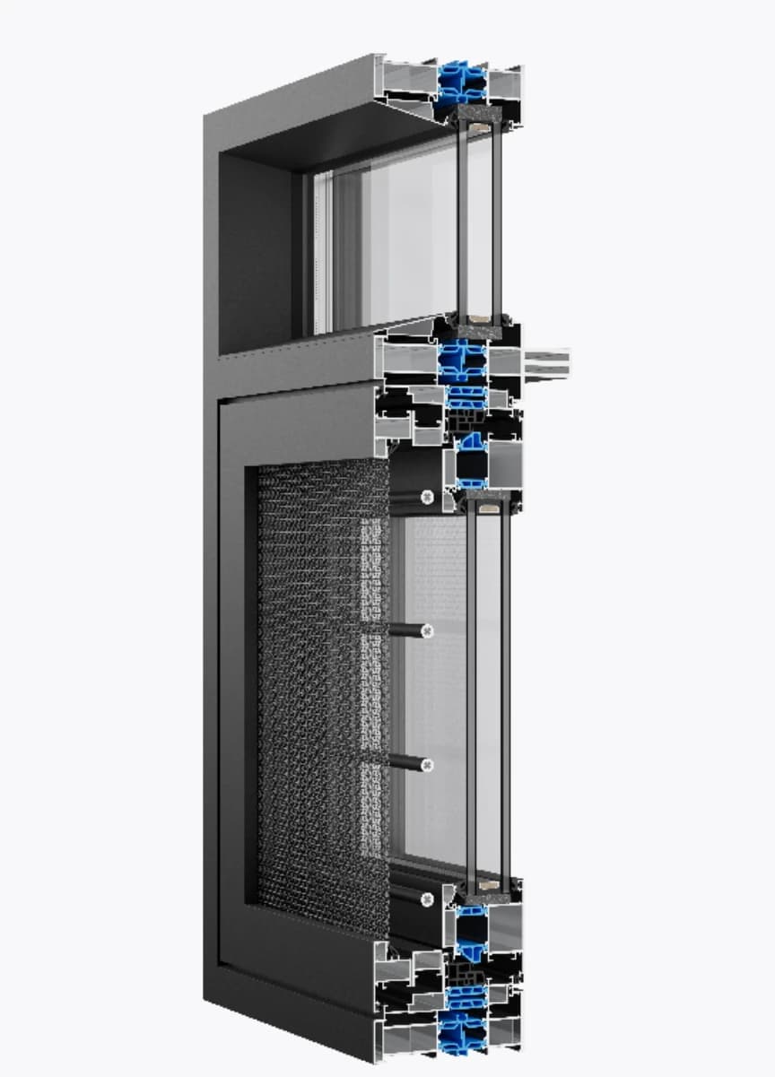 New Aurora 120 Thermal-Break System Window · Product construction