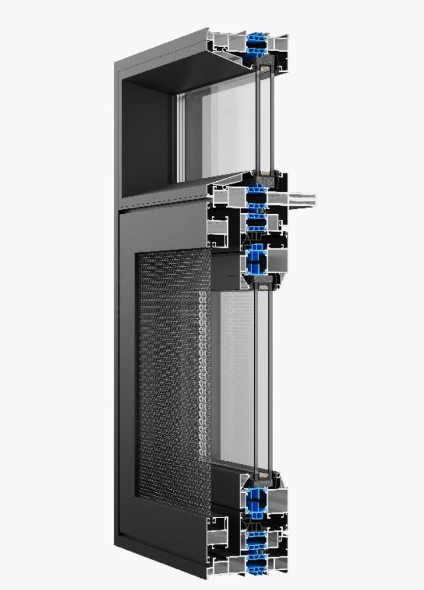 120 Full-Section 2.0 Thermal-Break System Window · Product construction