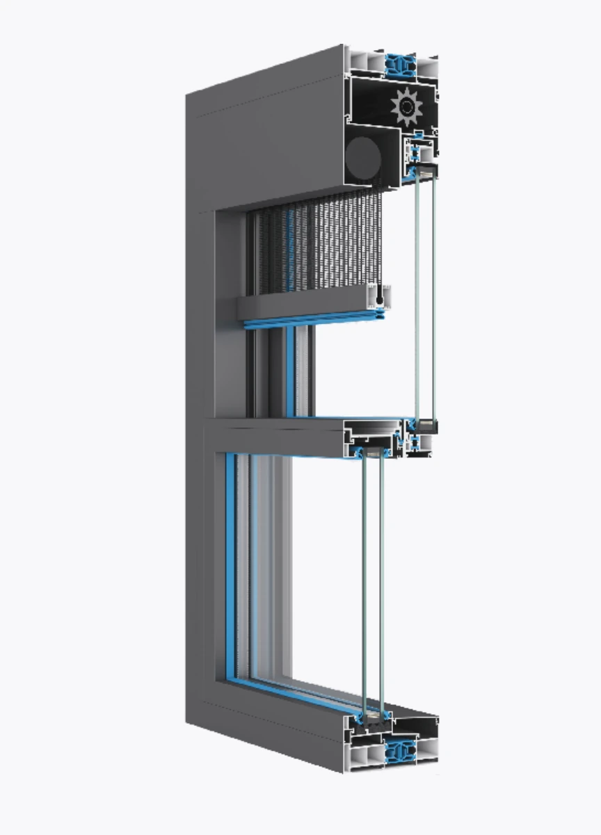 120 Electric Micro-Lift Thermal-Break System Window · Product construction