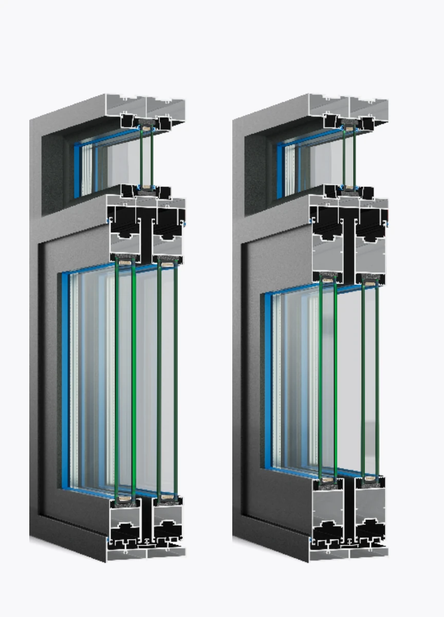 68 / 100 Heavy-Duty Sliding Door · Product construction