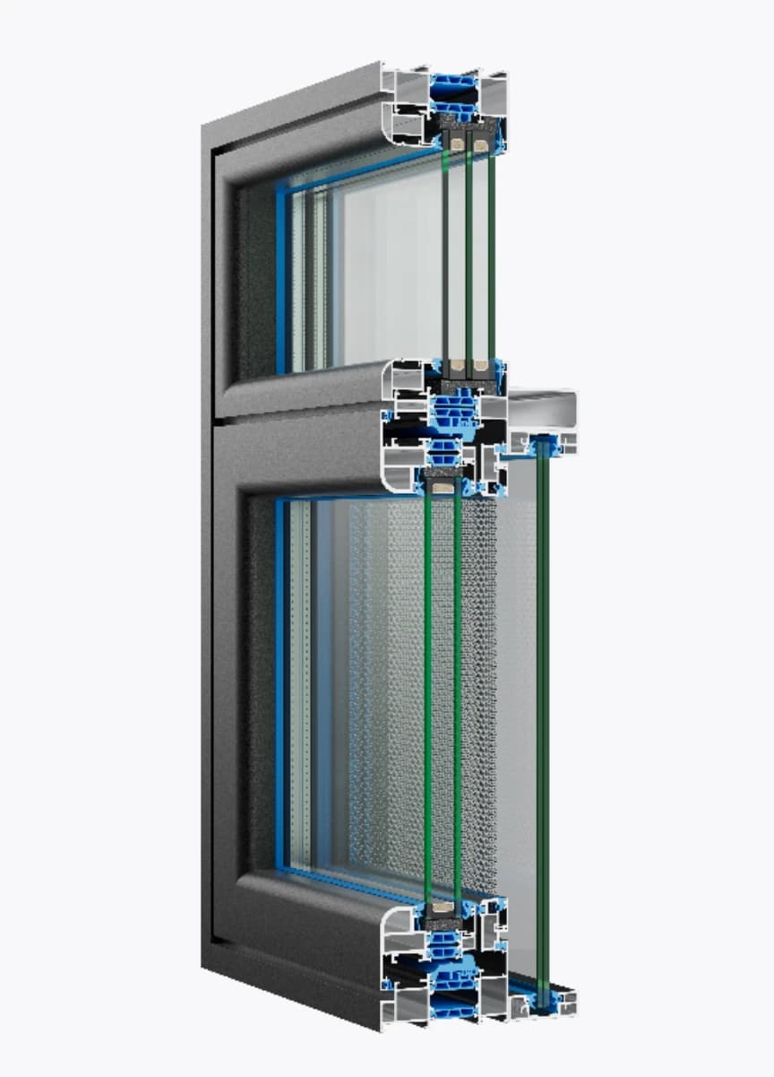 93 Tilt-and-Turn Thermal-Break System Window · Product construction