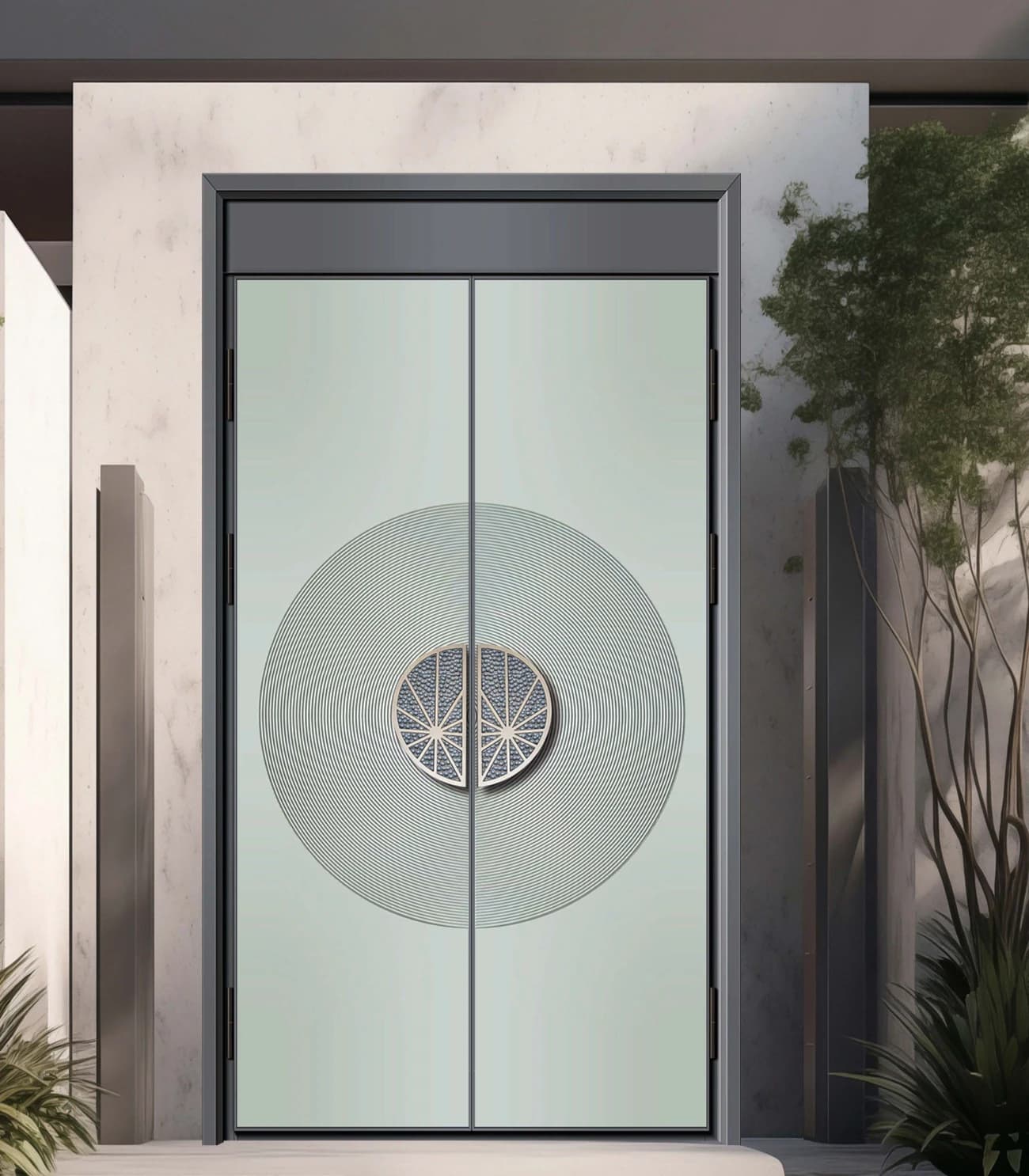 YX-26-016 Custom Entrance Doors