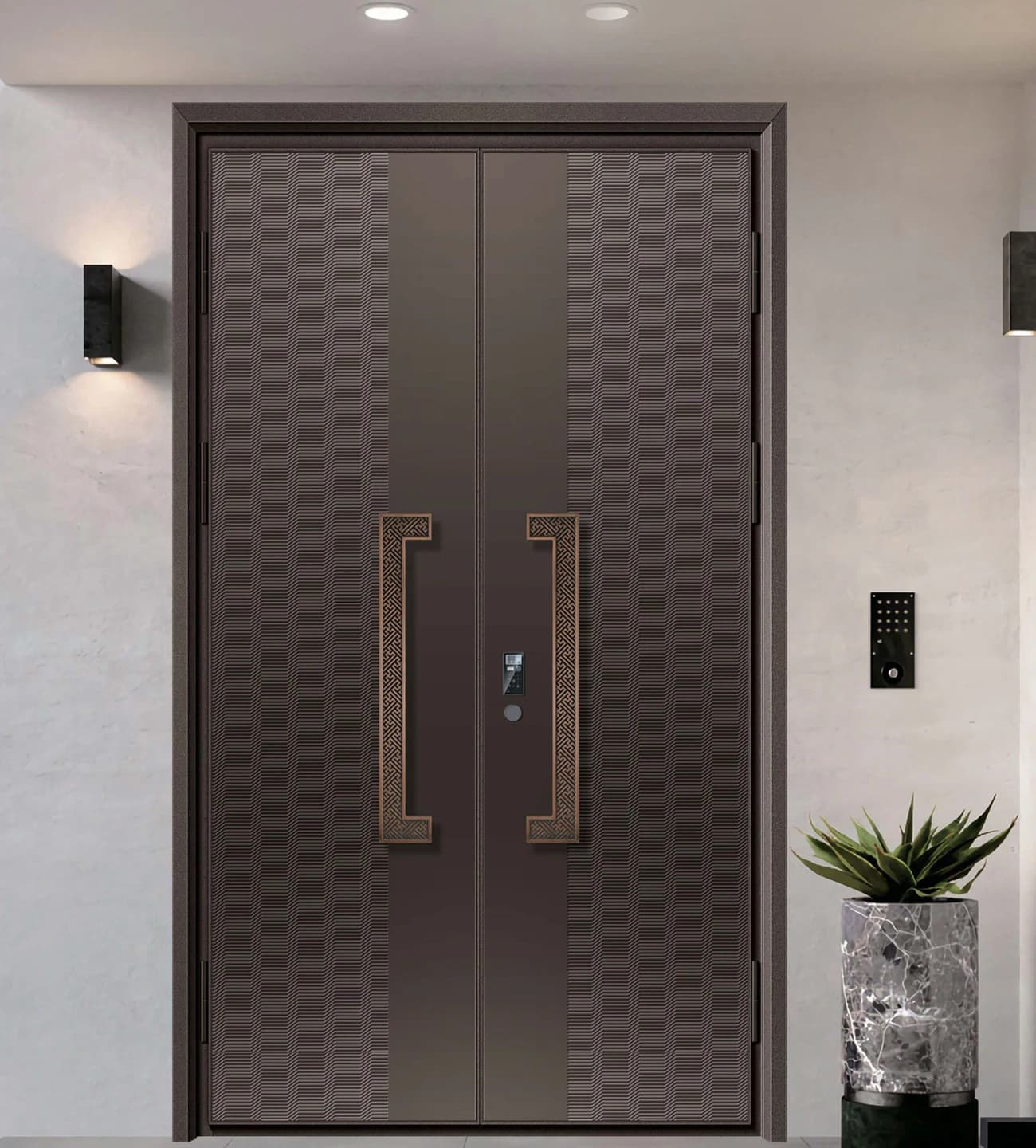 YX-26-023 Custom Entrance Doors