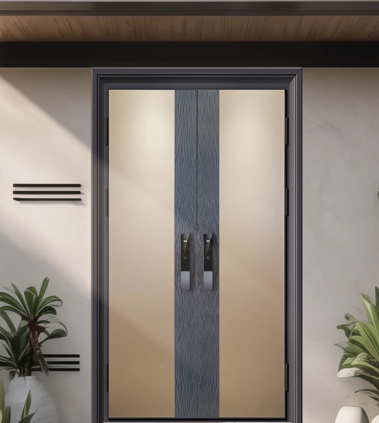 YX-26-028 Custom Entrance Doors