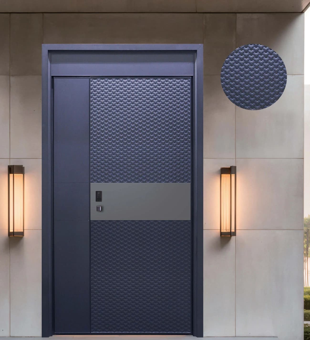 YX-26-039 Custom Entrance Doors