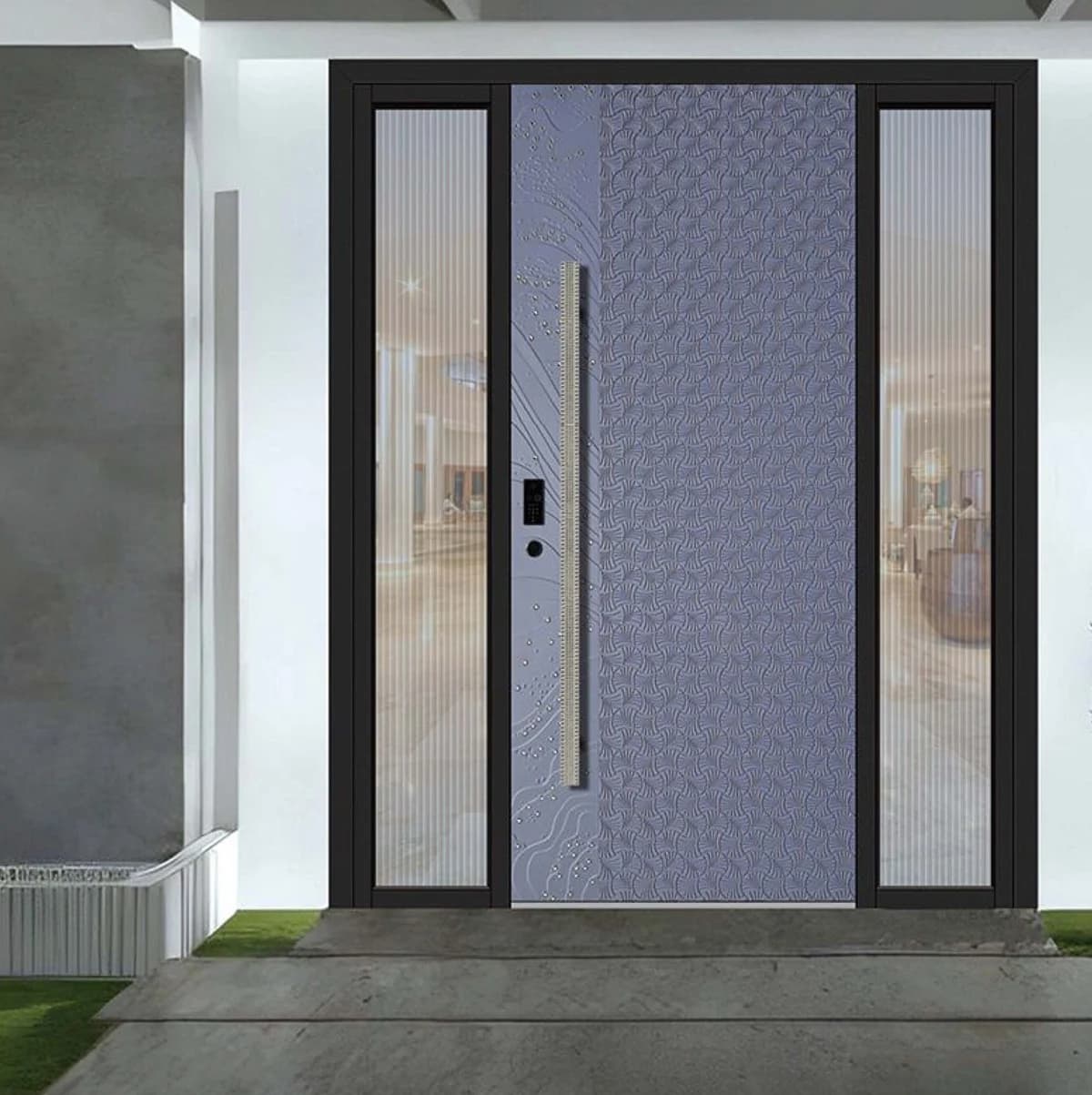 YX-25-003 Light Luxury Entrance Doors