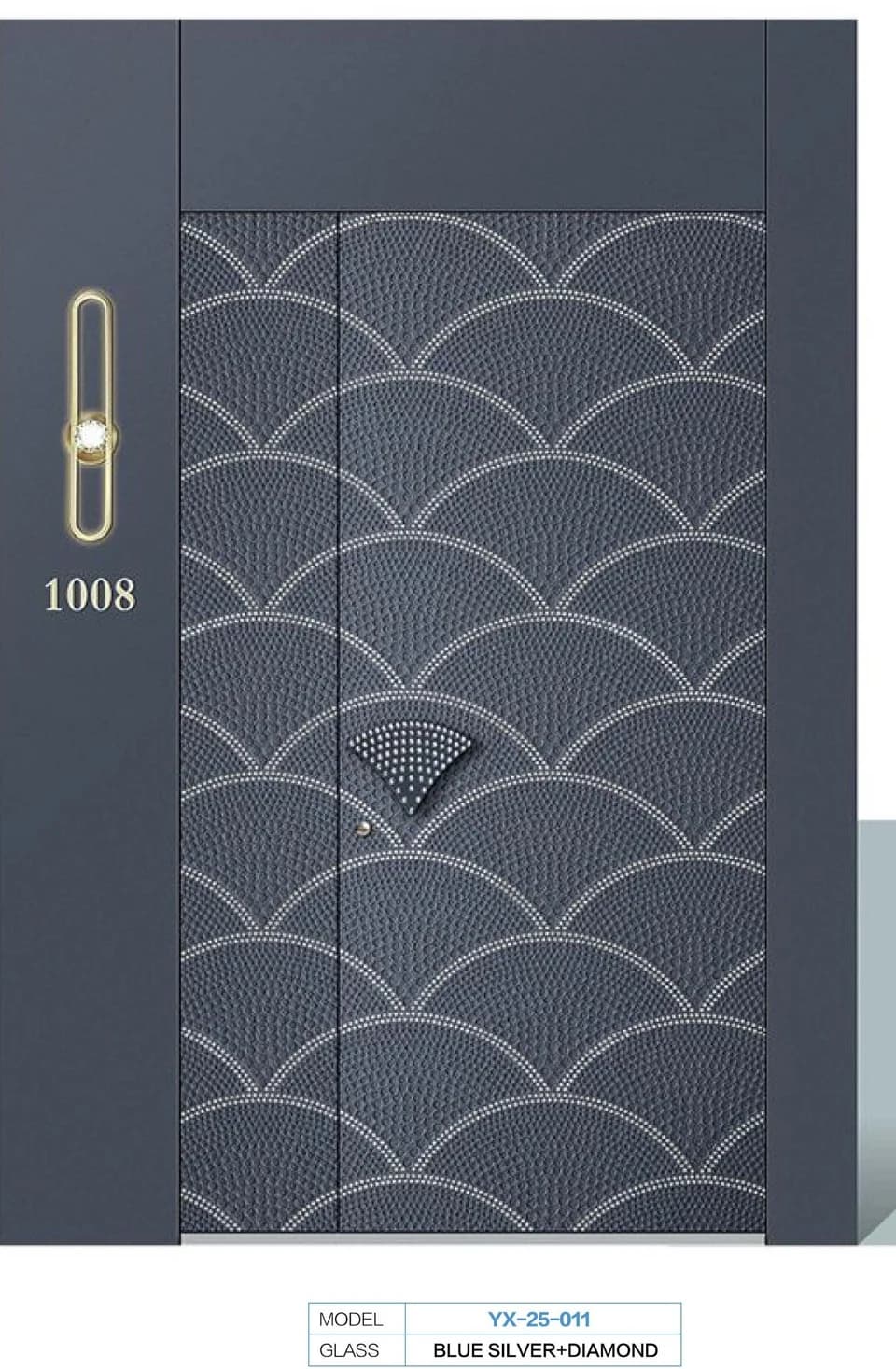YX-25-011 Light Luxury Entrance Doors