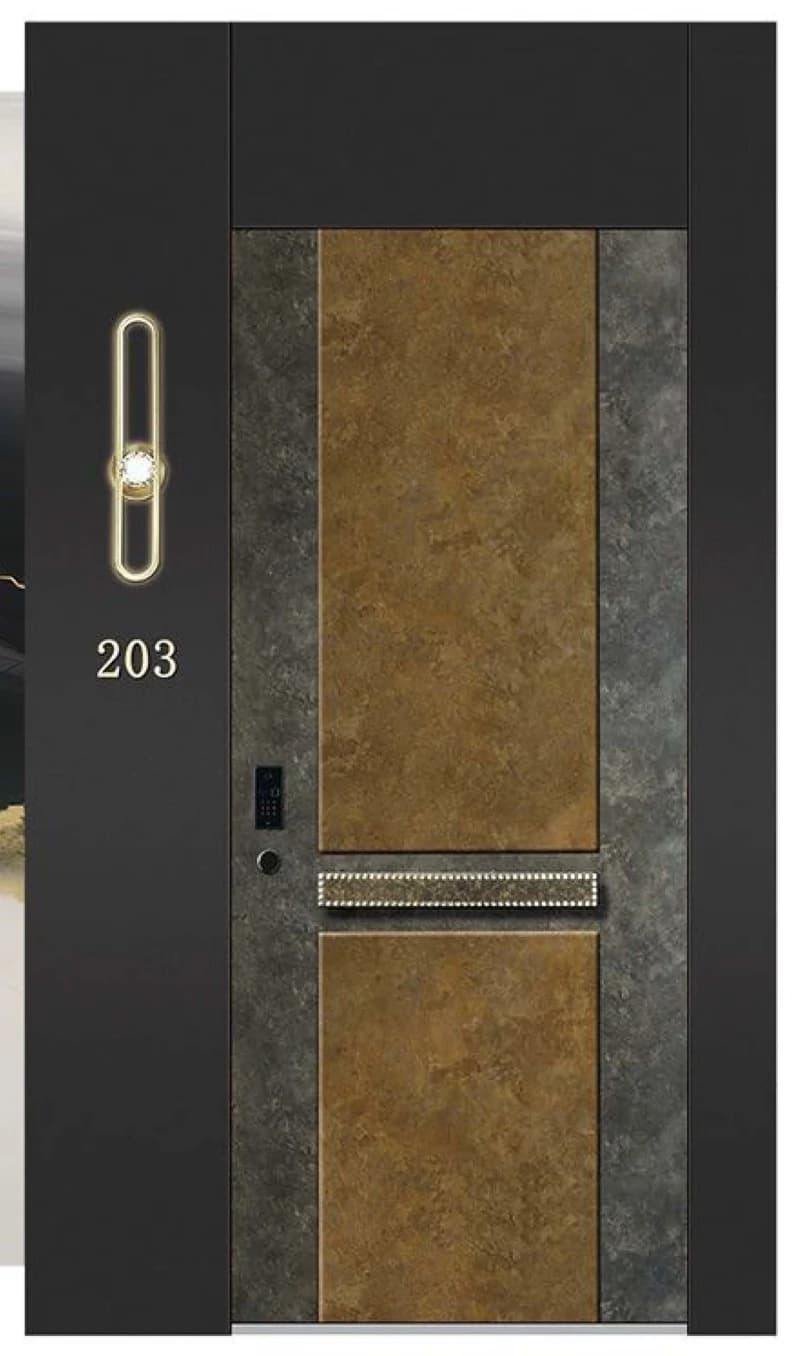 YX-25-013 Light Luxury Entrance Doors