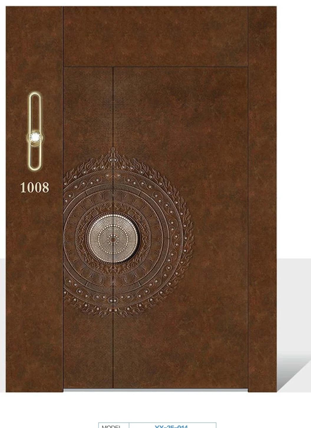 YX-25-014 Light Luxury Entrance Doors