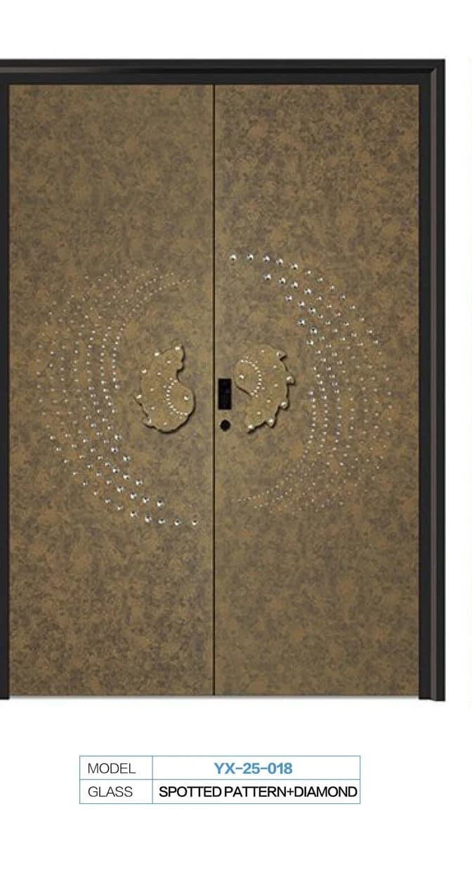 YX-25-018 Light Luxury Entrance Doors