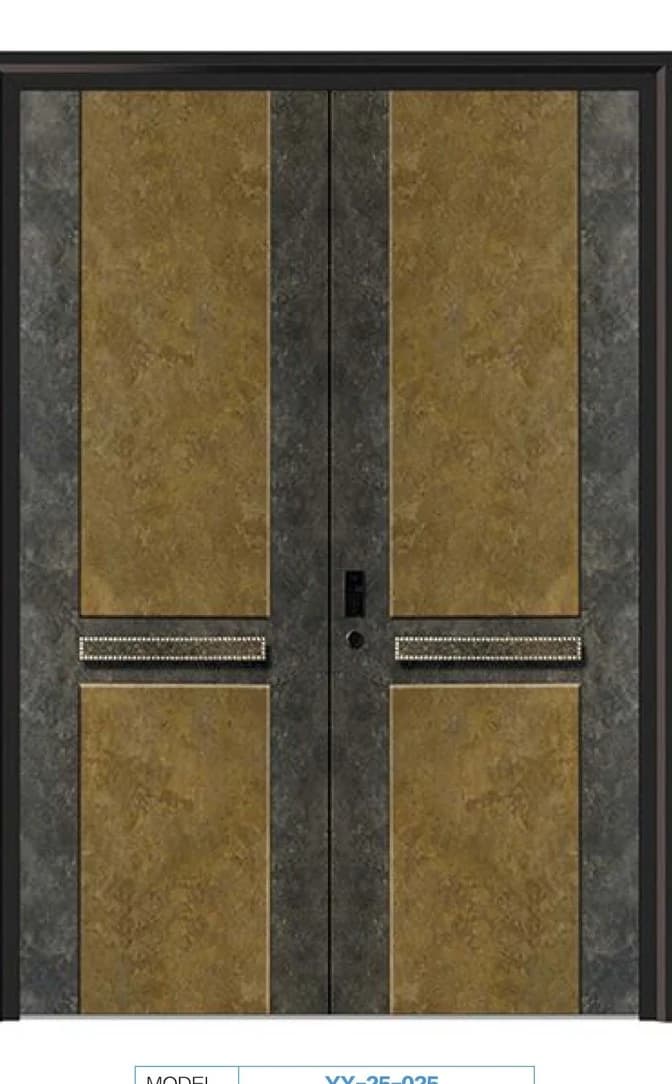 YX-25-025 Light Luxury Entrance Doors