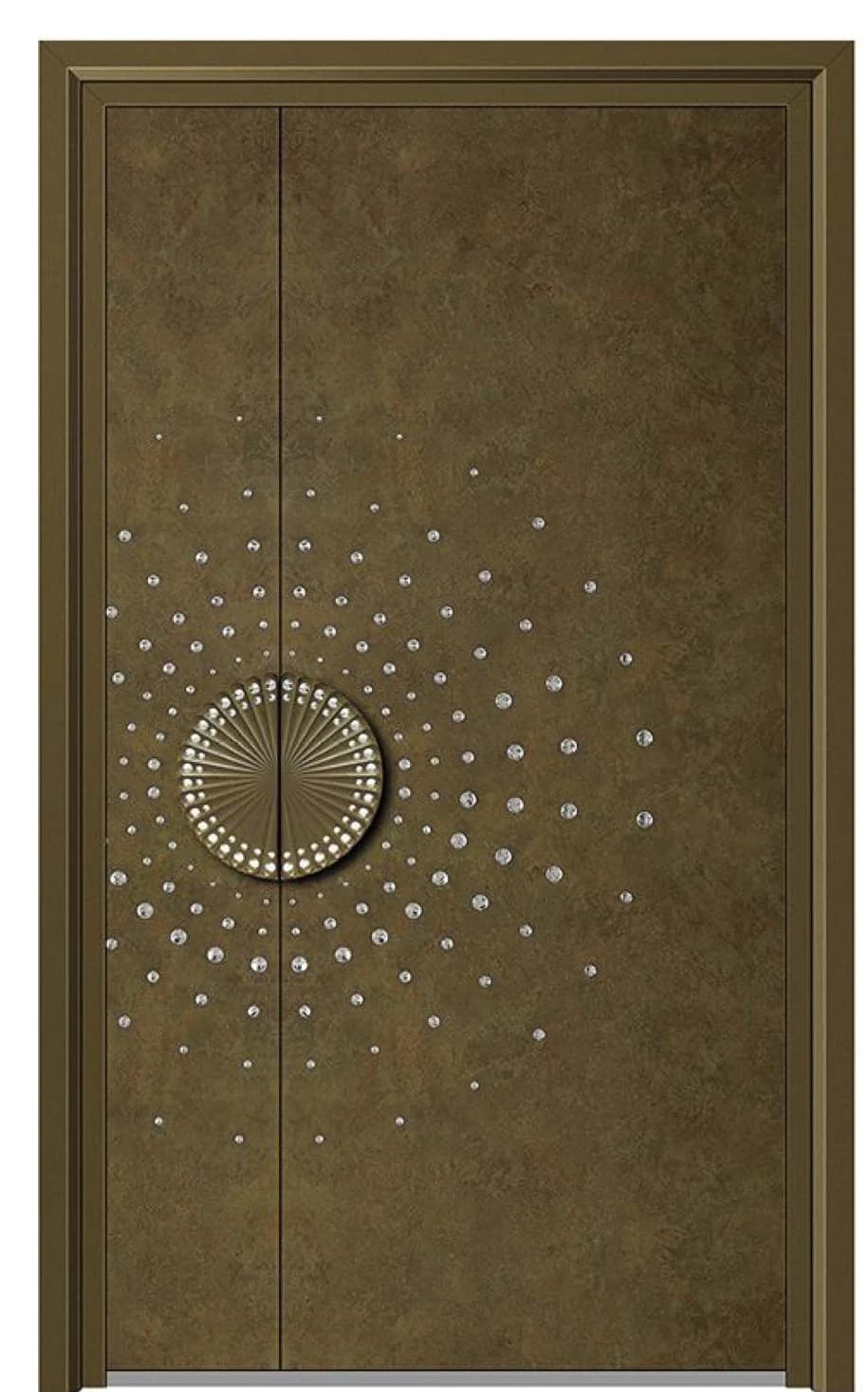 YX-25-029 Light Luxury Entrance Doors