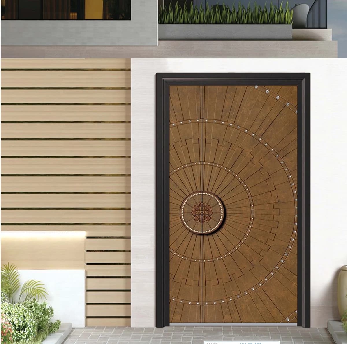 YX-25-030 Light Luxury Entrance Doors