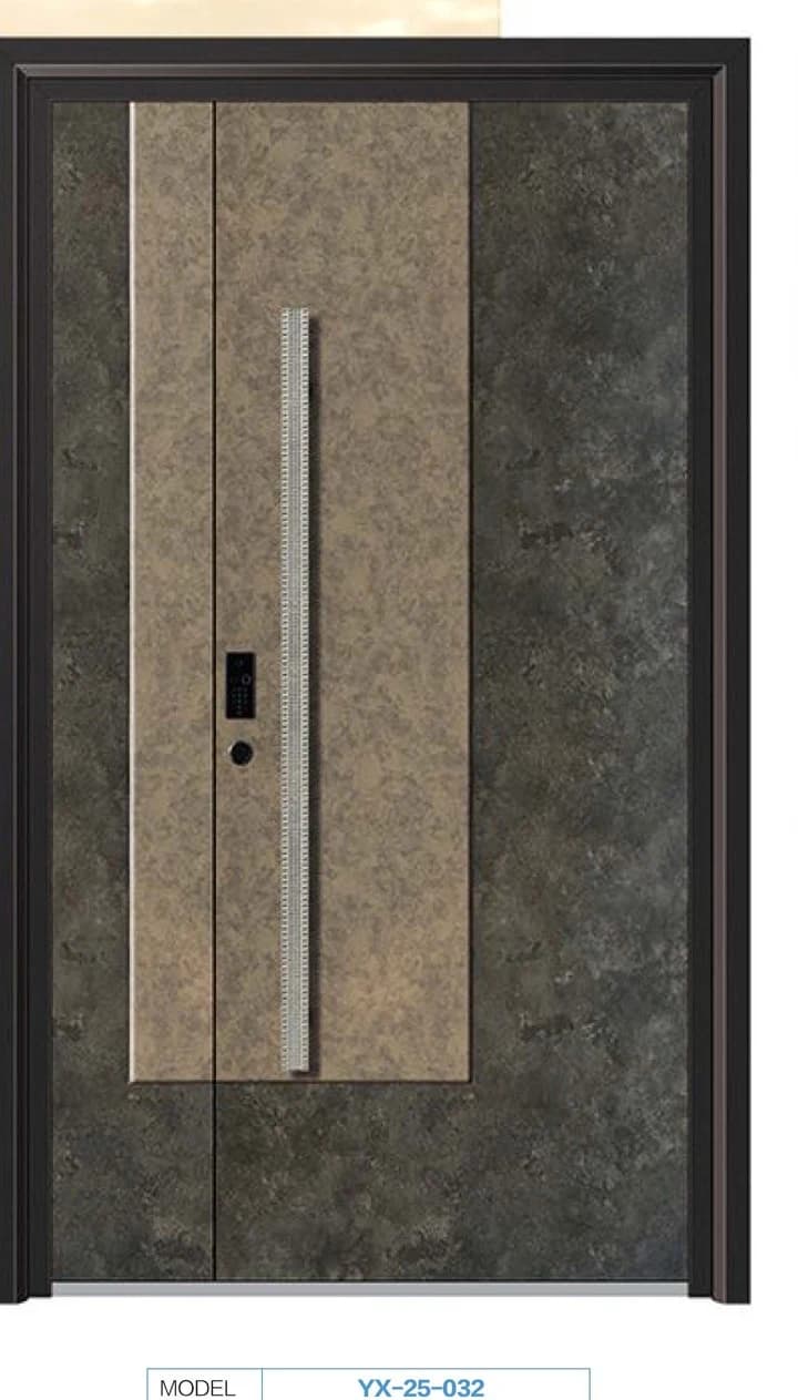 YX-25-032 Light Luxury Entrance Doors