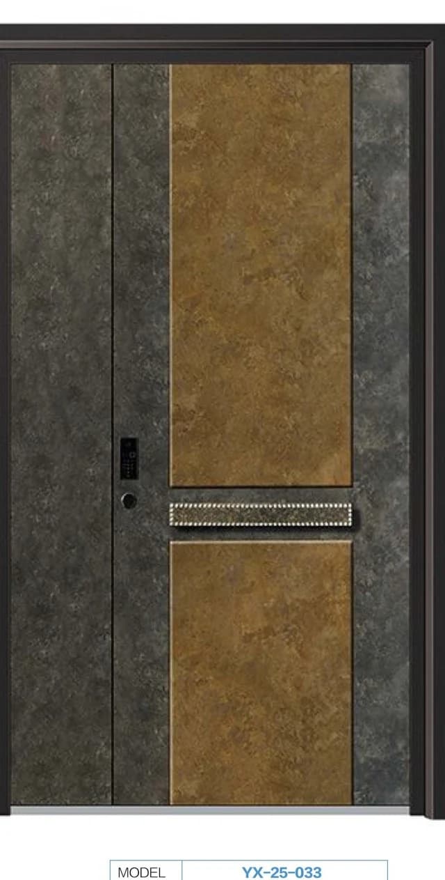 YX-25-033 Light Luxury Entrance Doors