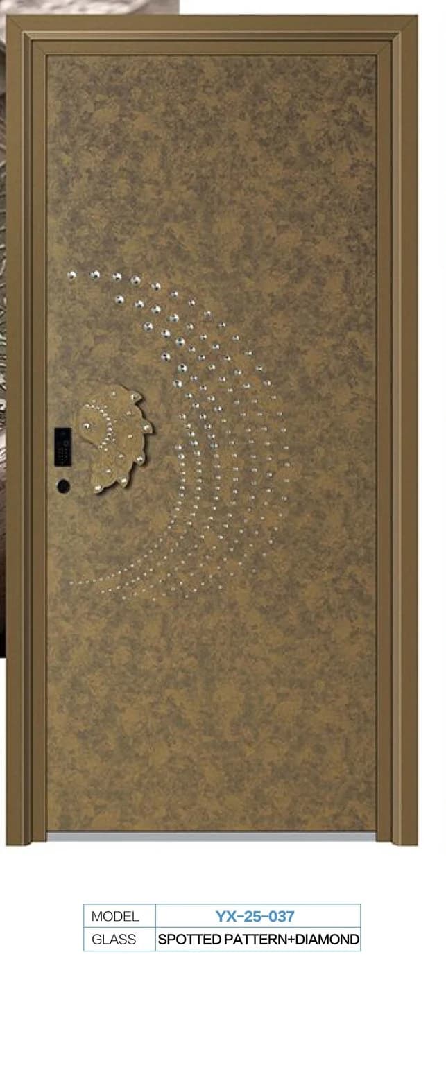 YX-25-037 Light Luxury Entrance Doors