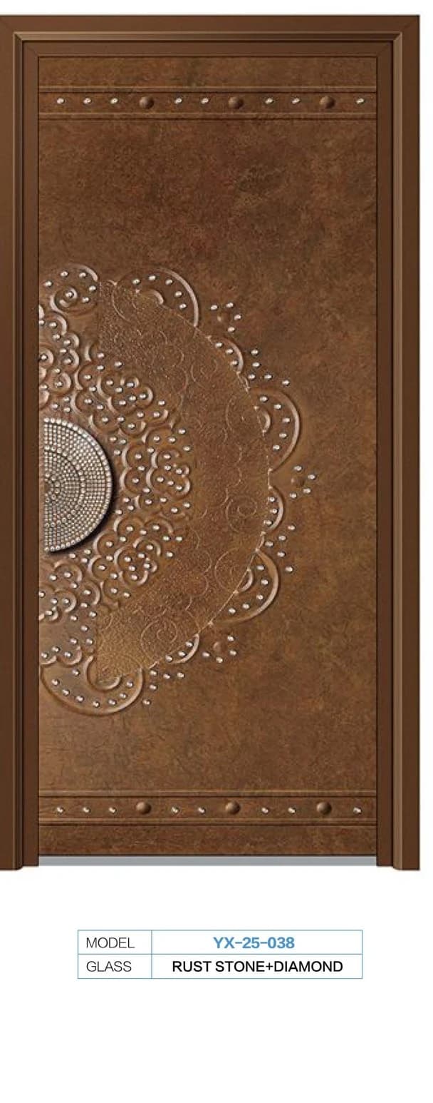 YX-25-038 Light Luxury Entrance Doors