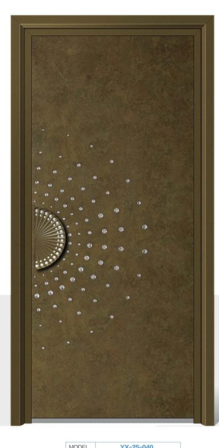 YX-25-040 Light Luxury Entrance Doors