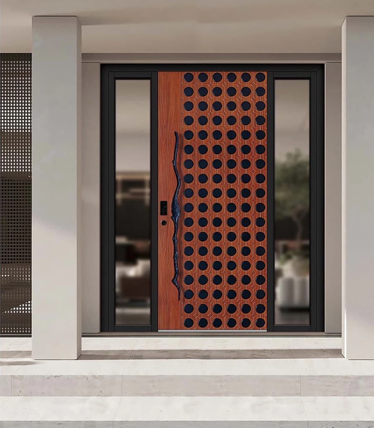 YX-25-061 Light Luxury Entrance Doors