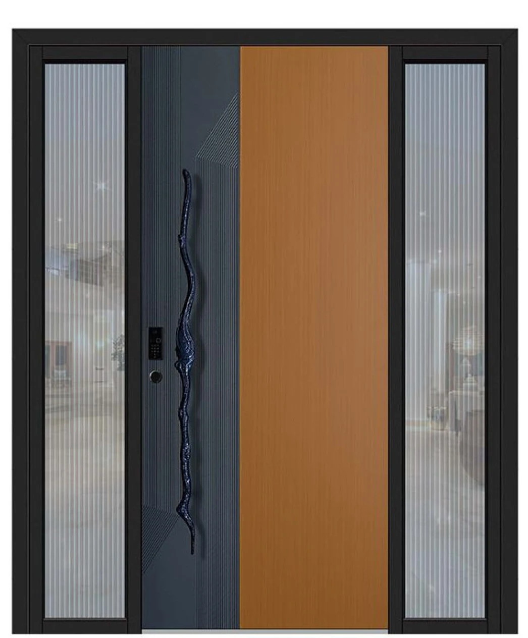 YX-25-062 Light Luxury Entrance Doors
