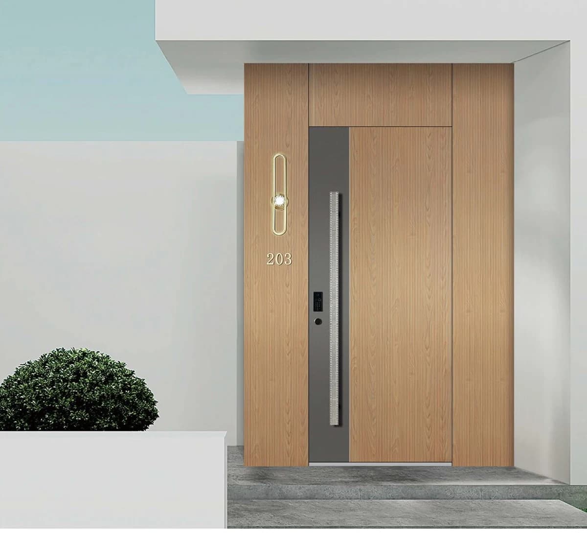 YX-25-070 Light Luxury Entrance Doors