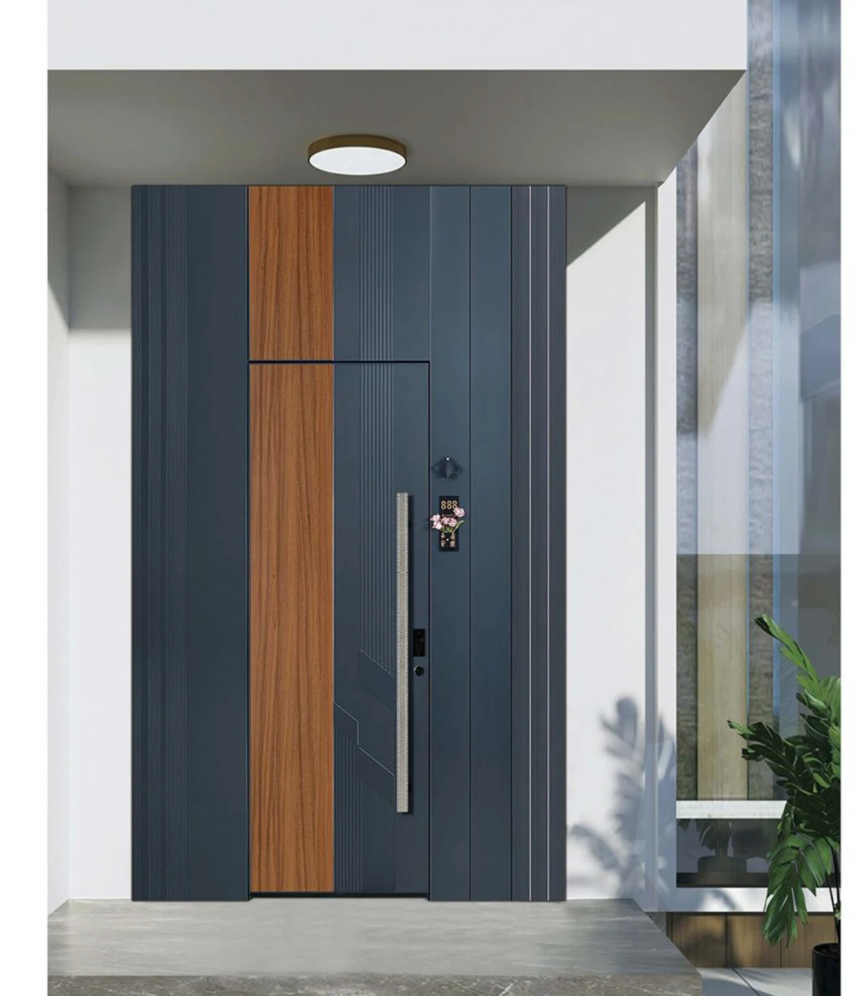YX-25-071 Light Luxury Entrance Doors
