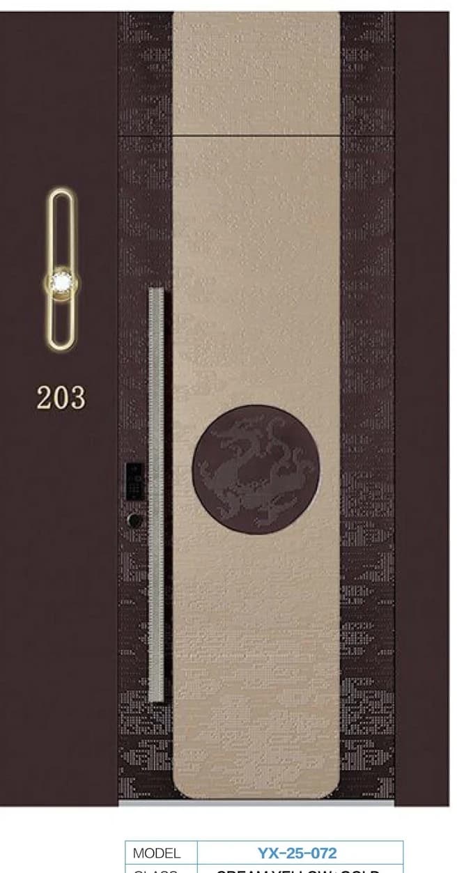 YX-25-072 Light Luxury Entrance Doors