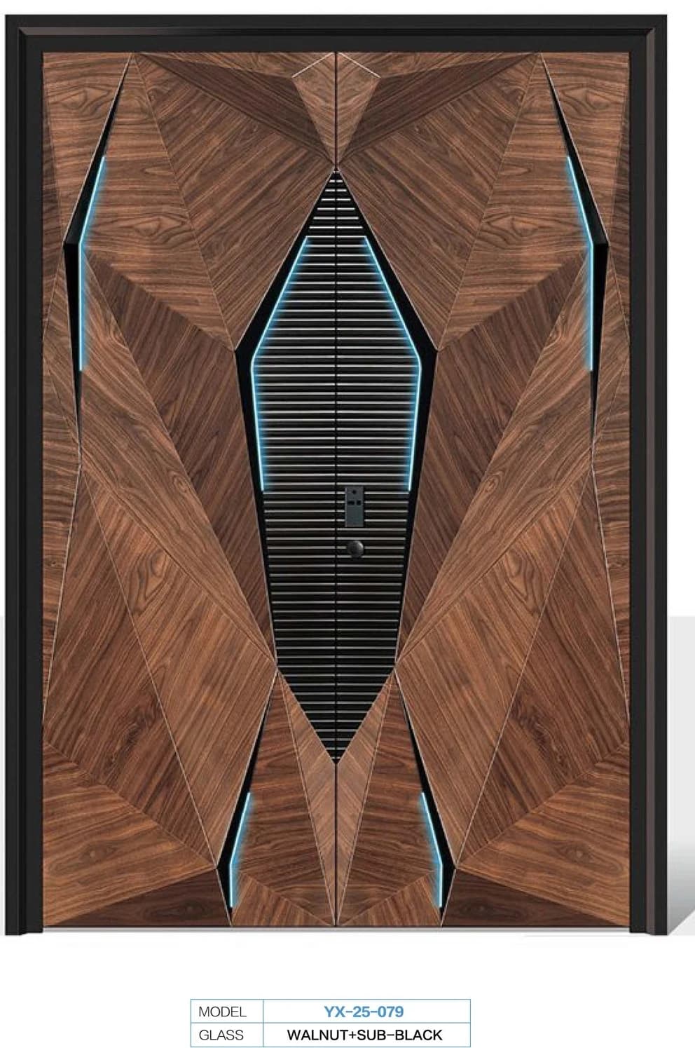YX-25-079 Light Luxury Entrance Doors