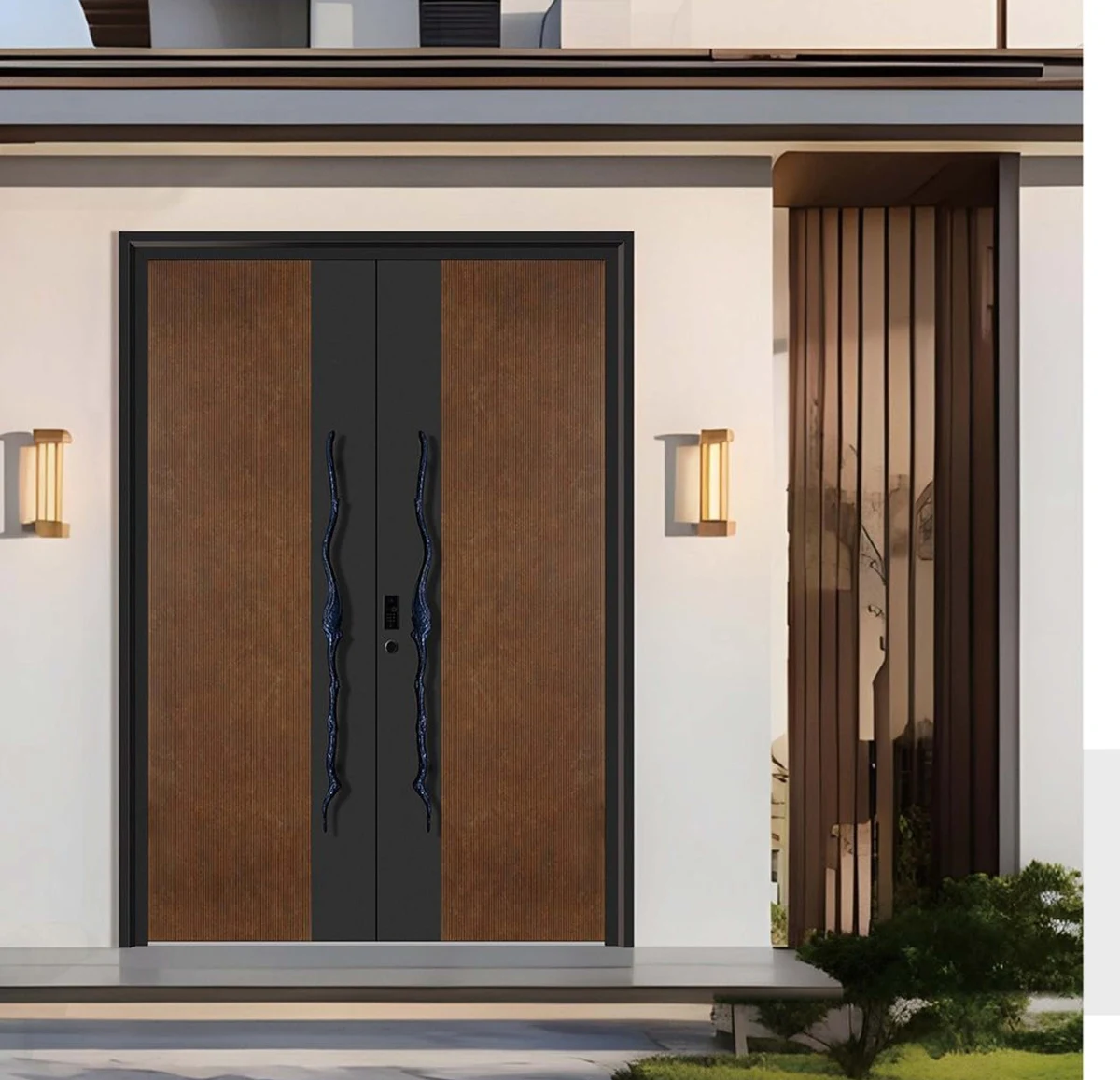 YX-25-081 Light Luxury Entrance Doors