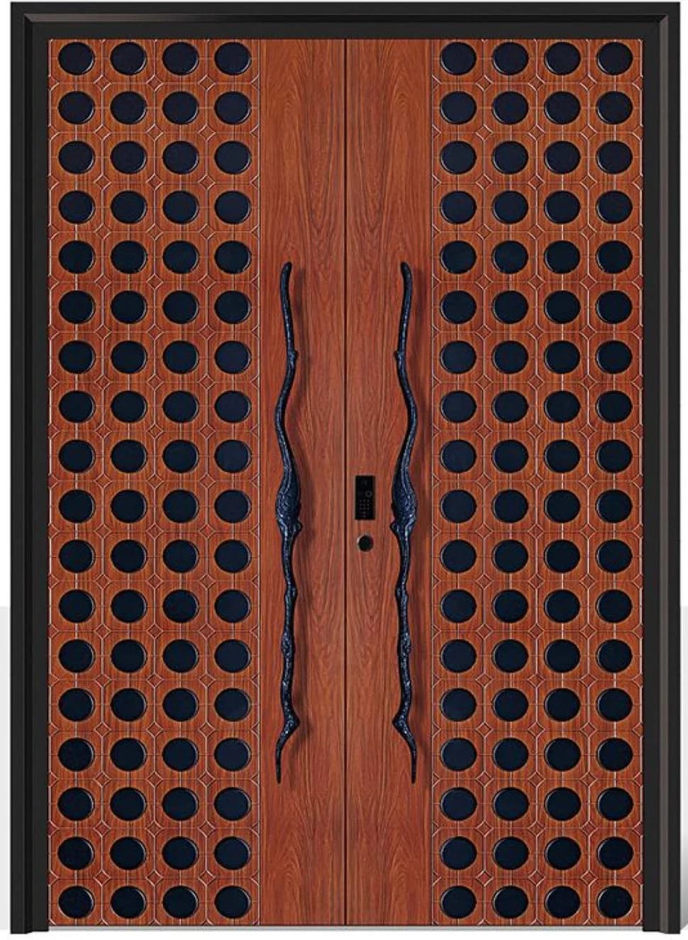 YX-25-082 Light Luxury Entrance Doors