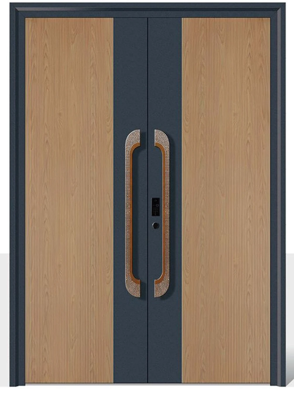 YX-25-086 Light Luxury Entrance Doors