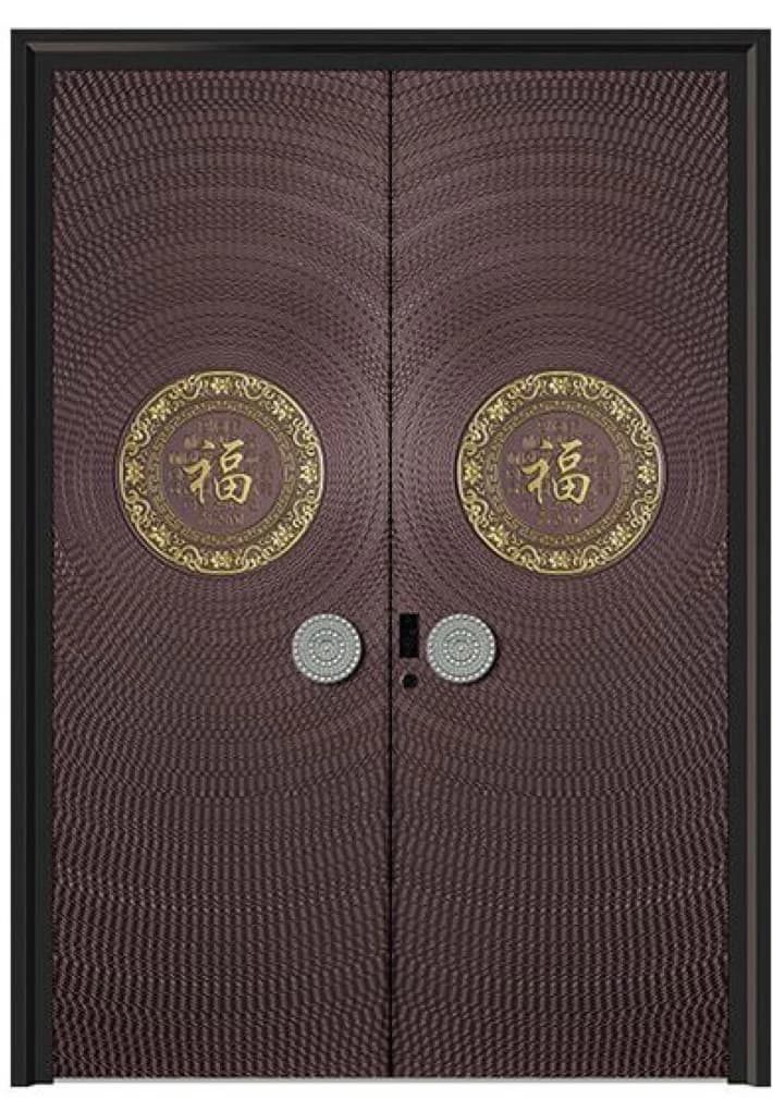 YX-25-091 Light Luxury Entrance Doors