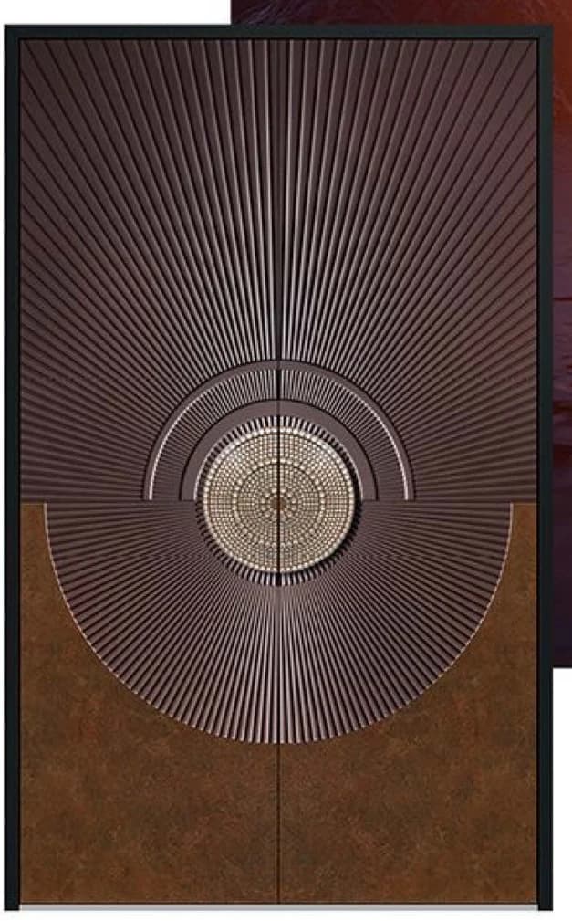 YX-25-092 Light Luxury Entrance Doors