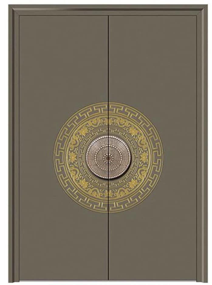 YX-25-095 Light Luxury Entrance Doors