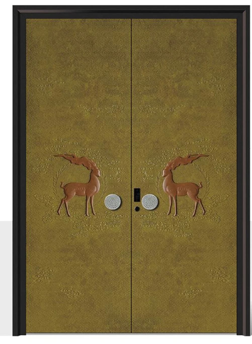 YX-25-098 Light Luxury Entrance Doors