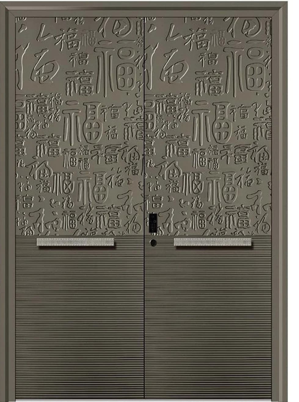 YX-25-099 Light Luxury Entrance Doors