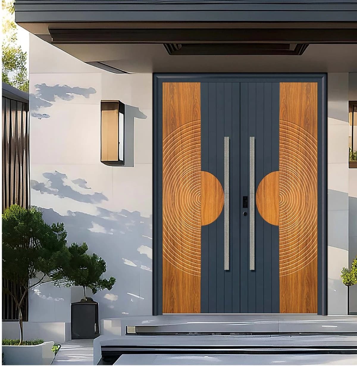 YX-25-105 Light Luxury Entrance Doors