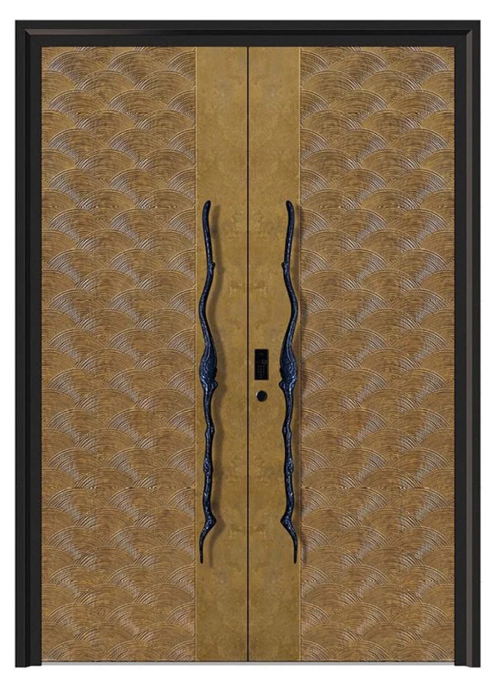 YX-25-109 Light Luxury Entrance Doors