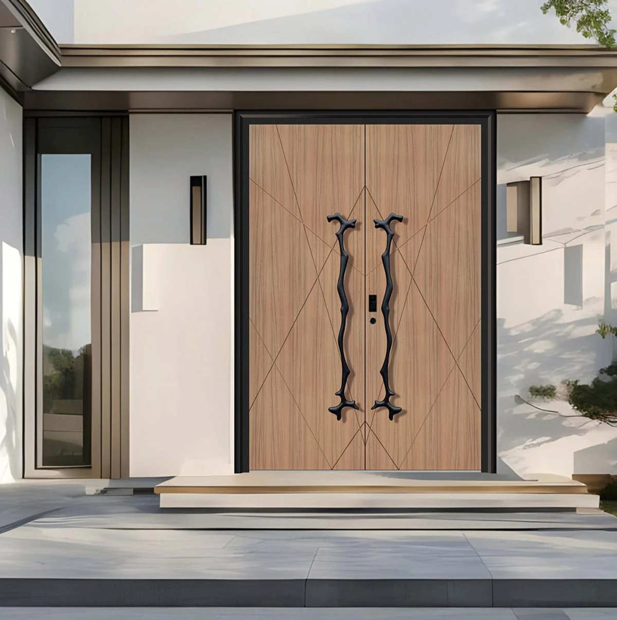 YX-25-110 Light Luxury Entrance Doors