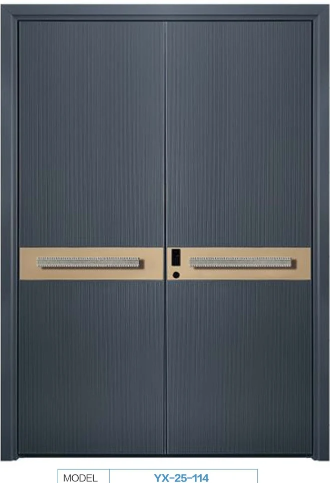 YX-25-114 Light Luxury Entrance Doors