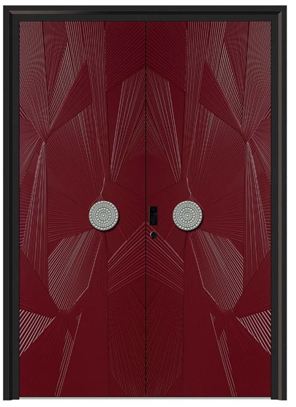YX-25-116 Light Luxury Entrance Doors