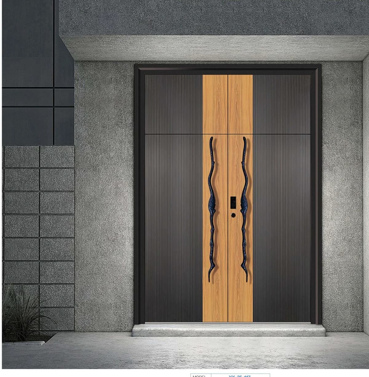 YX-25-117 Light Luxury Entrance Doors