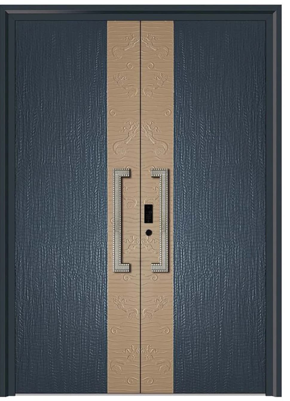 YX-25-118 Light Luxury Entrance Doors