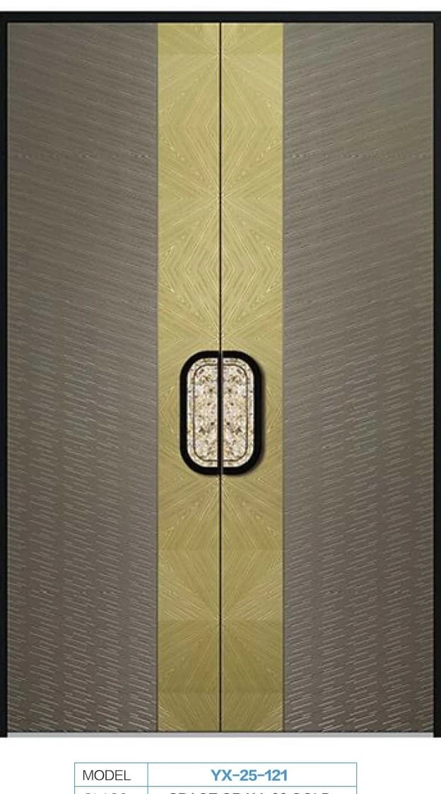 YX-25-121 Light Luxury Entrance Doors