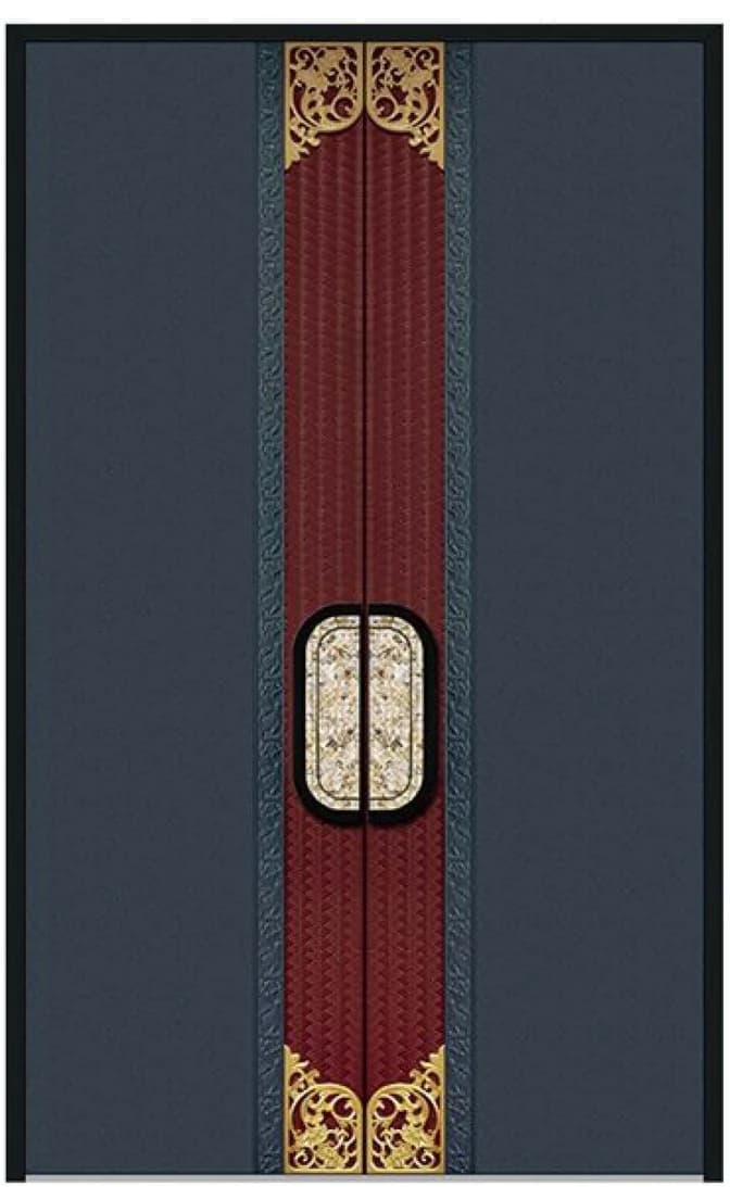 YX-25-122 Light Luxury Entrance Doors