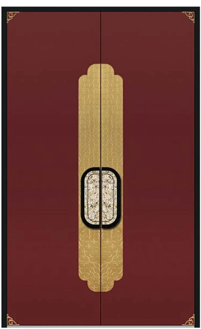 YX-25-123 Light Luxury Entrance Doors