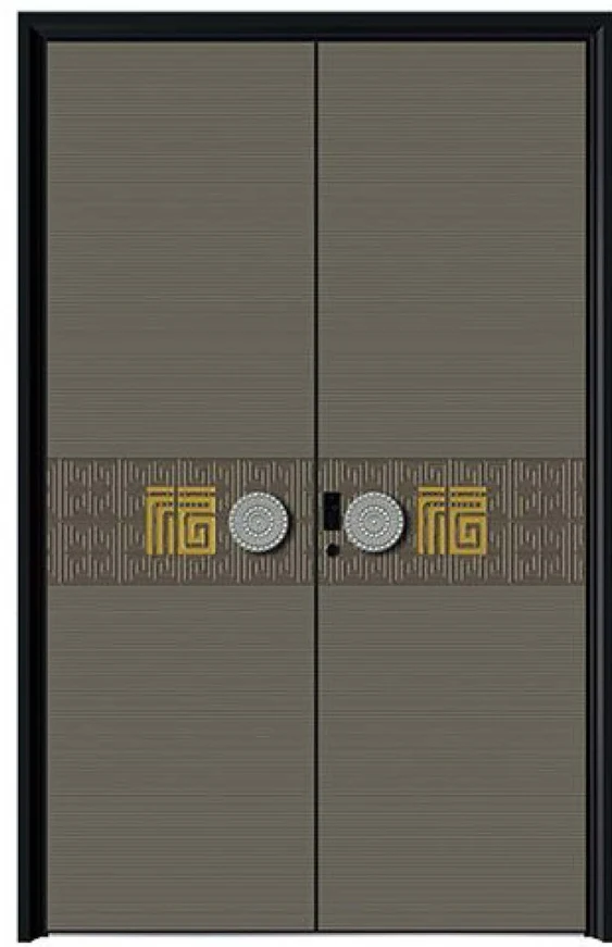 YX-25-127 Light Luxury Entrance Doors