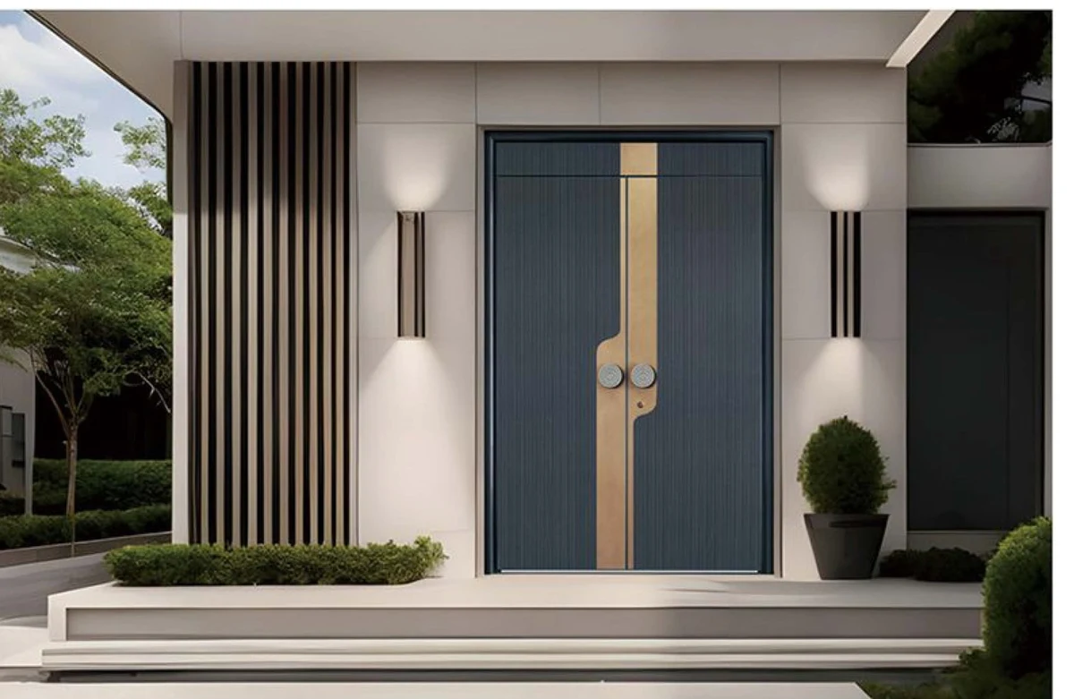 YX-25-133 Light Luxury Entrance Doors